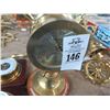 Image 2 : Pedestal Ships Wheel Clock, Barometers - 3