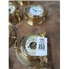 Image 2 : 14-Brass Porthole Clock, Barometer/Compass - 14 X $