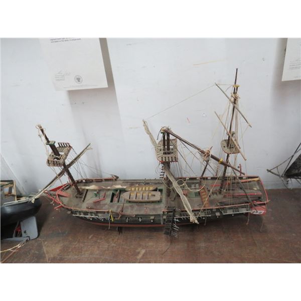 4-Wooden Ship Model - 4 X $