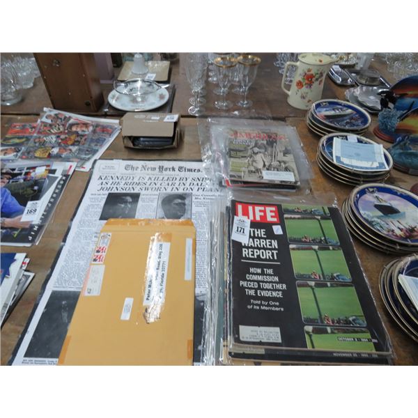 Asst. JFK Memorabilia, Life/American History Magazines