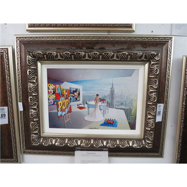 Framed Art City View - Signed Orlando - 12 x 15