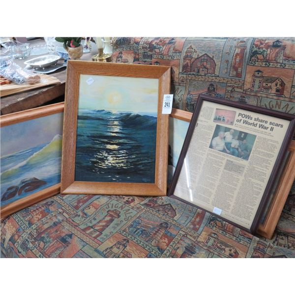 Seascapes Framed, WWII Survivor Article