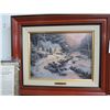 Image 1 : Kinkade Print On Canvas Evening Glow w/COA - 20 x 24