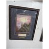 Image 1 : 2-Kinkade Framed Art Sunrise/Prince of Peace - 2 X $