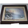 Image 1 : Kinkade Framed Print On Canvas Clearing Storms w/COA - 34 x 26