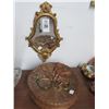 Image 1 : Gold Guild Small Framed Mirror - No Shipping