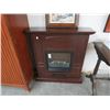 Image 1 : Cherry Electric Fireplace Console - WORKS