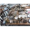 Image 3 : Large Table Lot of Asst. Silverplate Items