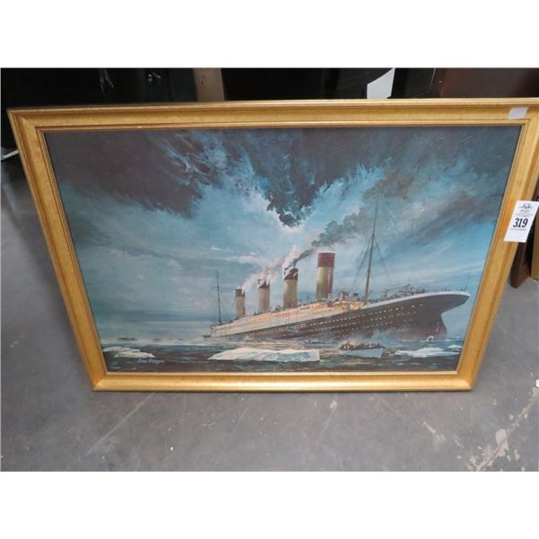 Maiden Voyage Of The Titanic Wall Art - Signed Maygen