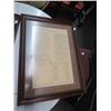 Image 1 : Framed US Constitution - 2 PC.