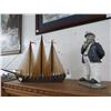 Image 1 : Sailboat Model, Captain Figurine