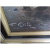 Image 3 : Framed Oil On Canvas Rugged Seascape - Signed Sabin