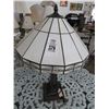 Image 2 : Column Base Leaded Glass Lamp