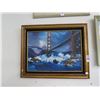 Image 1 : Framed Oil On Canvas Golden Gate Bridge - Signed Makres - 20 x 24