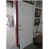 Image 1 : Textured Interior Door w/Glass Door Knob and Convertible Handtruck