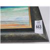 Image 2 : Framed Oil On Canvas Tropical Seascape - Signed Makres - 24 x 30