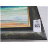 Image 2 : Framed Oil On Canvas Tropical Seascape - Signed Makres - 24 x 30