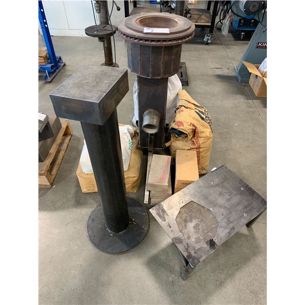 HANDCRAFTED FORGE WITH ANVIL AND ACCESSORIES