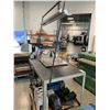 Image 3 : ROLLING METAL WELDERS WORK TABLE W/OVERHEAD LIGHT - APPROX. 4FT ACROSS X 2 1/2FT WIDE X 3FT HIGH