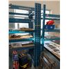 Image 3 : 2 SECTIONS OF BLUE PALLET RACKING W/MESH DECK AND 3 ADDITIONAL UPRIGHTS