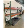 Image 2 : SECTION OF ORANGE & GREY PALLET RACKING W/MESH DECK - APPROX, 12FT ACROSS X 3 1/2FT WIDE X 8FT HIGH