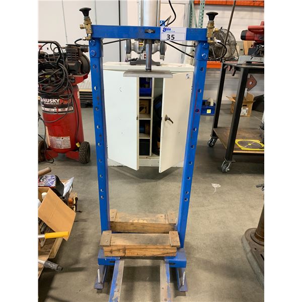 BLUE METAL PNEUMATIC SHOP PRESS