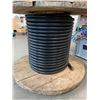 Image 1 : WOODEN SPOOL OF 3 PHASE ELECTRICAL COPPER WIRING - APPROX, 175FT LEFT ON SPOOL