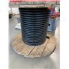 Image 3 : WOODEN SPOOL OF 3 PHASE ELECTRICAL COPPER WIRING - APPROX, 175FT LEFT ON SPOOL