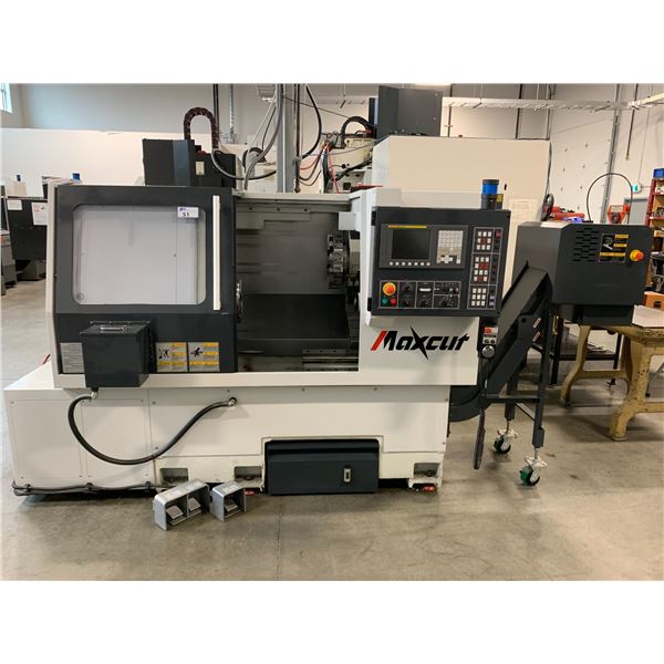 *H/C* MAXCUT MTC25-1420 CNC LATHE -12 TOOL TURRET CHANGER, 14" SWING. 20" LENGTH, POWER TAILSTOCK