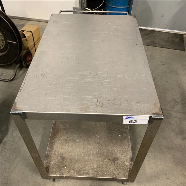 WELDED STEEL MOBILE WORK CART