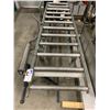 Image 1 : 6FT SHOP MATERIAL ROLLER CONVEYOR AND 3 ASSORTED MATERIAL ROLLER STANDS