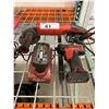 Image 1 : SNAP ON CORDLESS SCREW GUN SET AND MILWAUKEE CORDED GRINDER