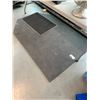 Image 1 : LARGE BLACK RUBBER SHOP FATIGUE MAT-APPROX.-72" X 48" X 1/2"
