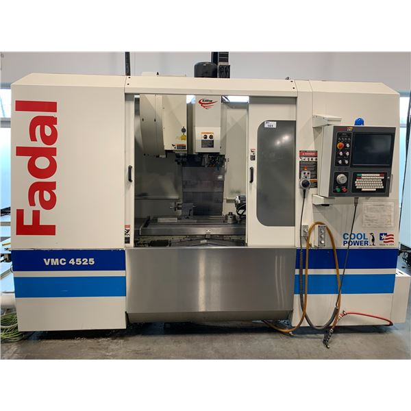 *H/C* FADAL VMC 4525 CNC MILL-4TH AXIS ROTARY WITH TAIL STOCK,10,000 RPM THRU SPINDLE COOLANT,