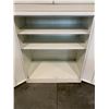 Image 2 : 2 DOOR METAL STORAGE CABINET -36" ACROSS X 20" WIDE X 42" HIGH