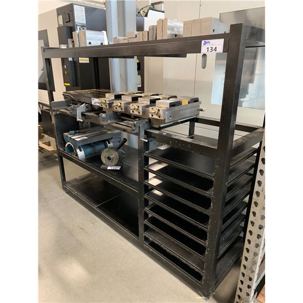 STEEL PALLET SWITCHER RACK WITH 2 PALLET RECEIVERS