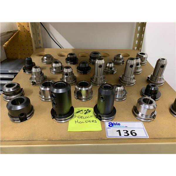 GROUP OF 25 CAT 40 SIDE LOCK HOLDERS