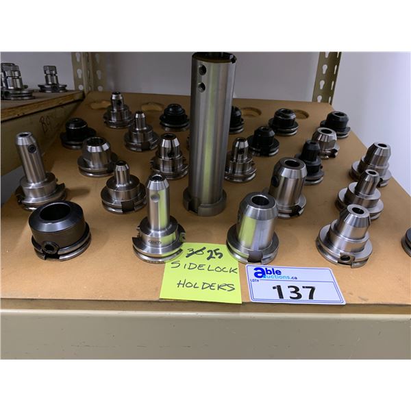 GROUP OF 25 CAT 40 SIDE LOCK HOLDERS
