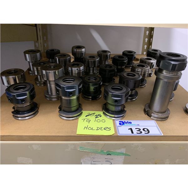 GROUP OF 25 CAT 40 TG100 HOLDERS