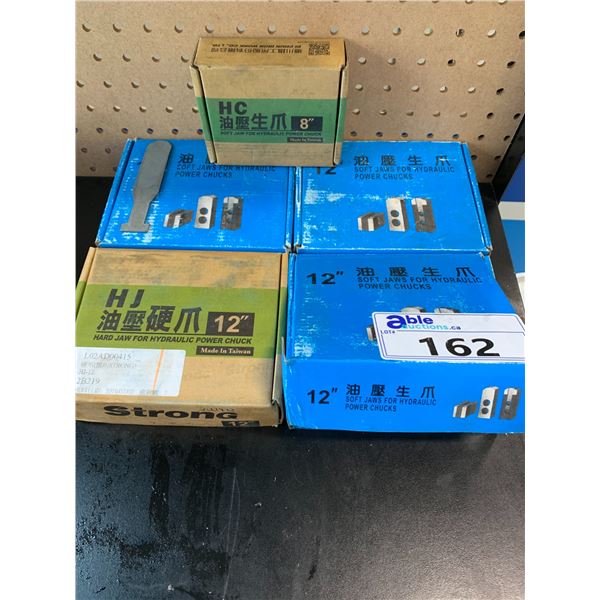 GROUP 3 - 12" CHUCK TURNING SOFT JAWS, 1 - 12" CHUCK TURNING HARD JAW AND 1 8"CHUCK  TURNING SOFT