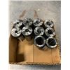 Image 2 : GROUP OF 10 - 1 1/4" TURNING SLEEVES-(2) 3/8" (2) 1/2" (2) 5/8" (2) 3/4" AND (2) 1" "NEW"