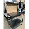 Image 2 : WELDED STEEL WORKBENCH WITH PEGBOARD BACK-APPROX.3FT X 2FT X 5FT HIGH