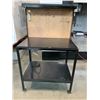 Image 3 : WELDED STEEL WORKBENCH WITH PEGBOARD BACK-APPROX.3FT X 2FT X 5FT HIGH