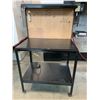 Image 2 : WELDED STEEL WORKBENCH WITH PEGBOARD BACK-APPROX.3FT X 2FT X 5FT HIGH