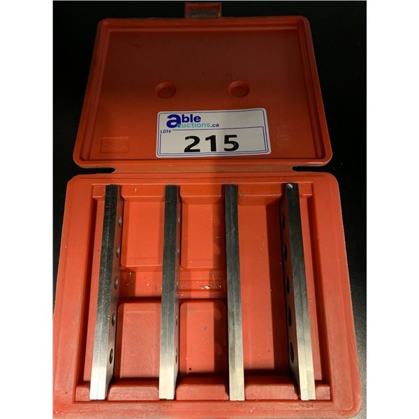 MATCHED SET OF 4 - 3/16" STEEL PARALLELS WITH CASE