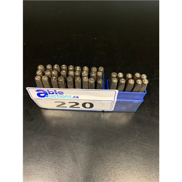 37 PCS. LETTER & NUMBER PUNCH SET