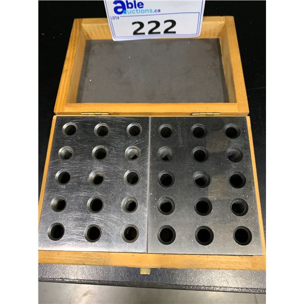 TWO/THREE/FOUR MACHINIST PRECISION BLOCK SET WITH WOODEN BOX