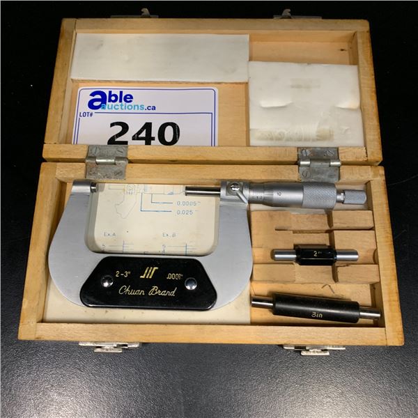 CHUAN BRAND MICROMETER (2"-3") WITH CASE