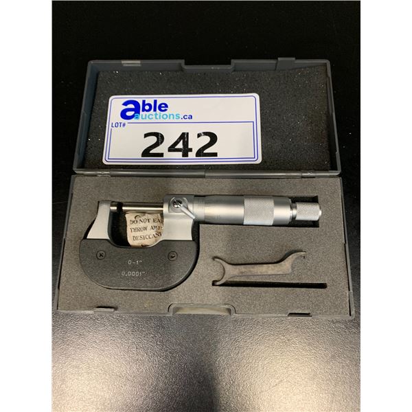 MHC MICROMETER 0-1" WITH CASE