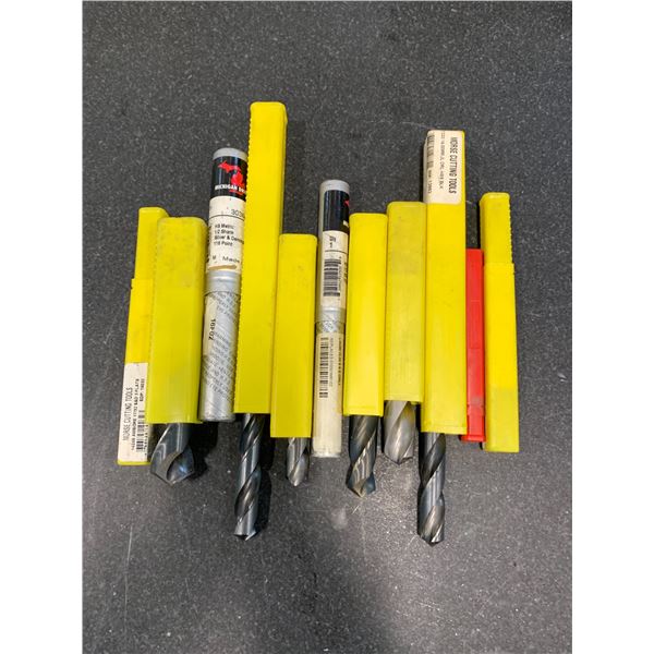 BOX FULL OF ASSORTED LARGE DRILL BITS